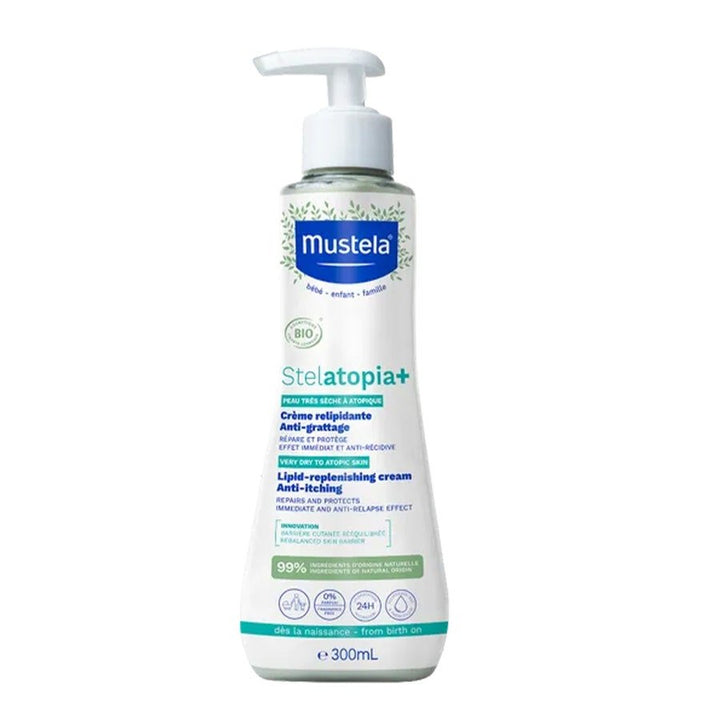 Mustela Stelatopia Relipid+ Anti - Scratching Cream 300ml (10.14fl oz) - FrenchBeautyHub