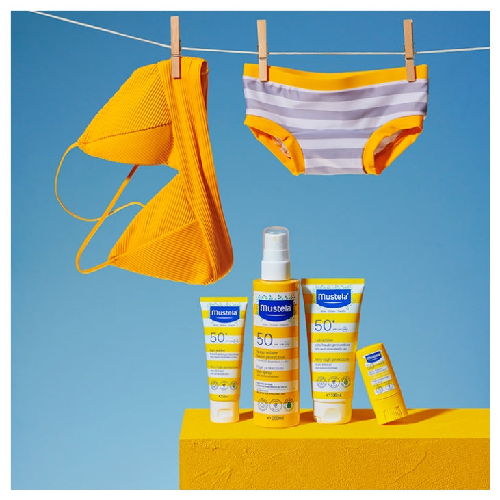 Mustela High Protection Sonnenstick SPF50 für die Familie, wasserfest 9ml