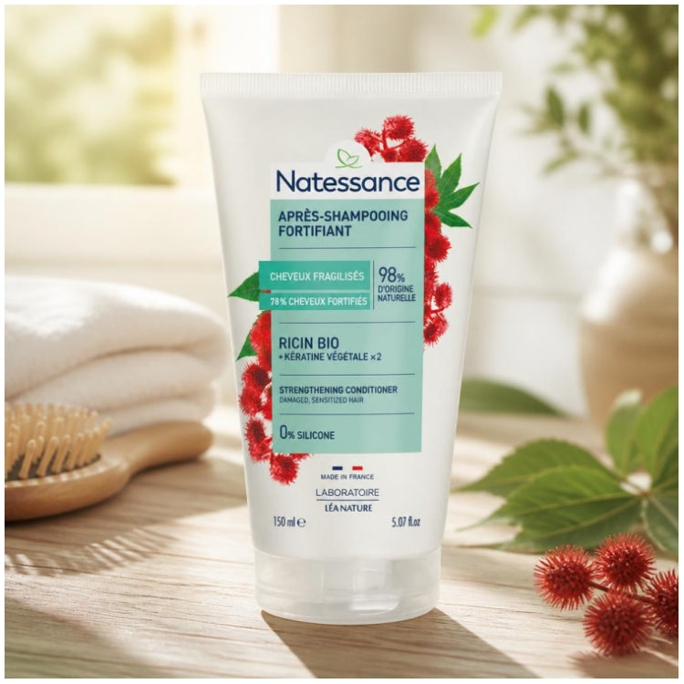 Natessance Fortifying Detangling Hair Conditioner with Castor Oil 150ml (5.07fl oz)