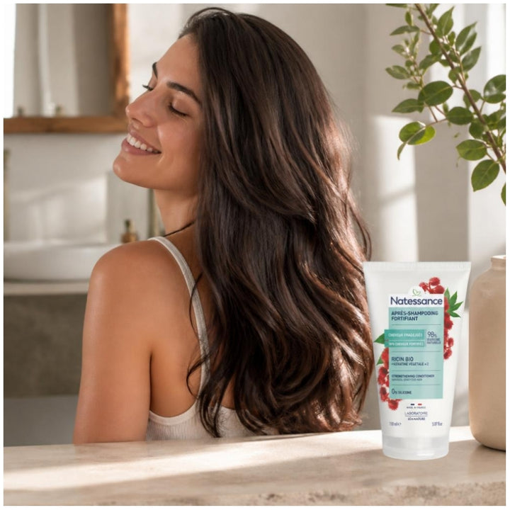 Natessance Fortifying Detangling Hair Conditioner with Castor Oil 150ml (5.07fl oz)