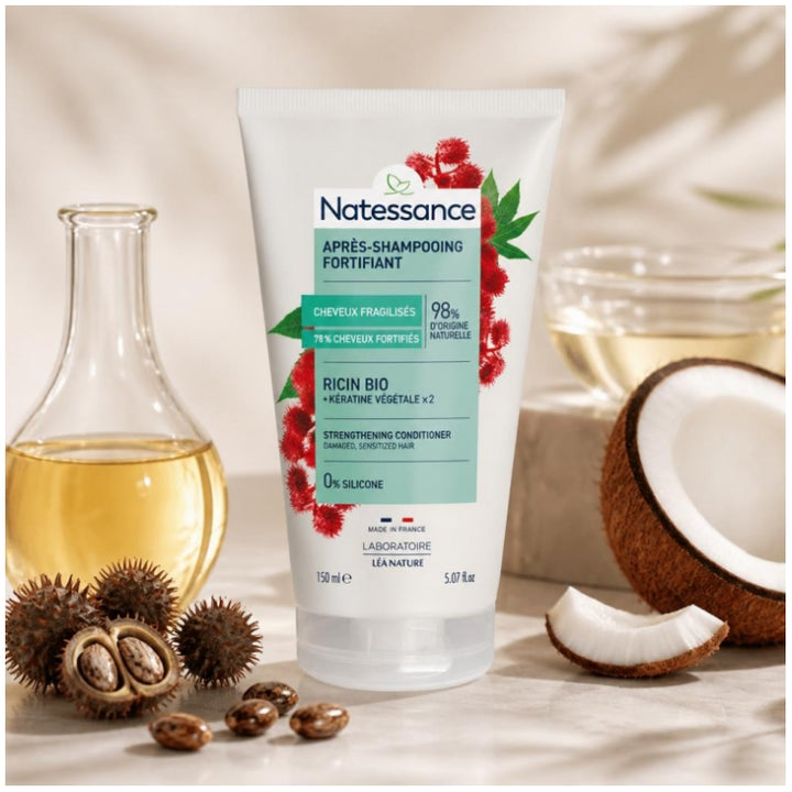 Natessance Fortifying Detangling Hair Conditioner with Castor Oil 150ml (5.07fl oz)