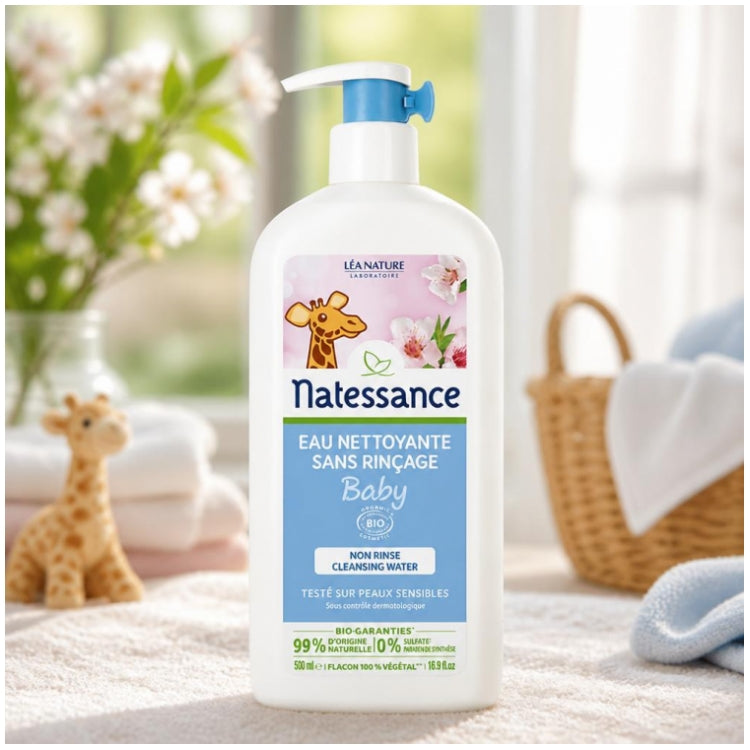 Natessance Cleansing Water Face And Body 500ml (16.91fl oz)