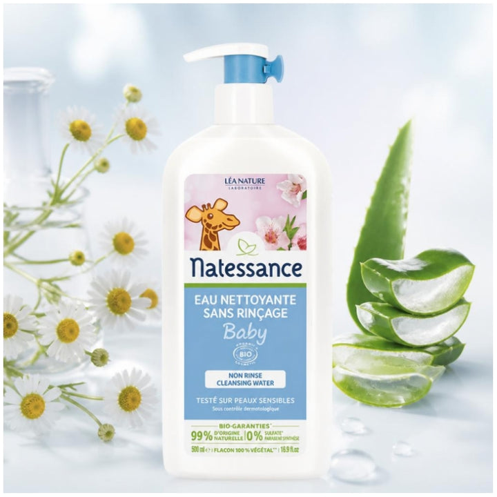 Natessance Cleansing Water Face And Body 500ml (16.91fl oz)
