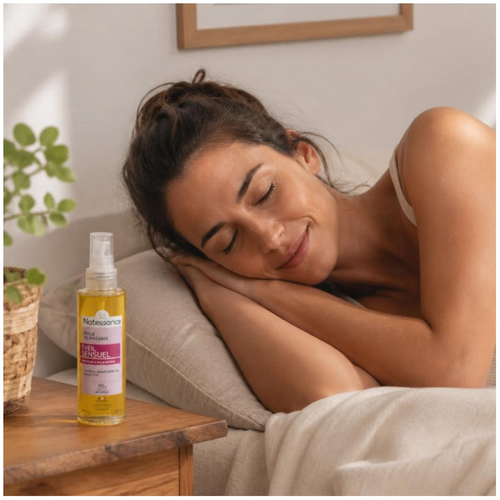 Natessance Sensual Awakening Massage Oil gentle relaxation 100ml (3.38fl oz)