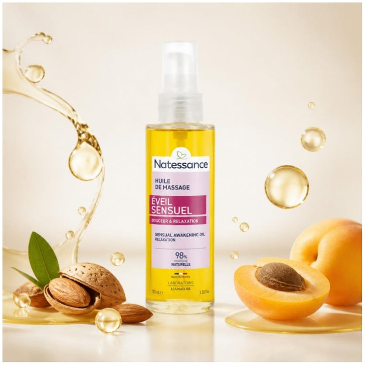 Natessance Sensual Awakening Massage Oil gentle relaxation 100ml (3.38fl oz)