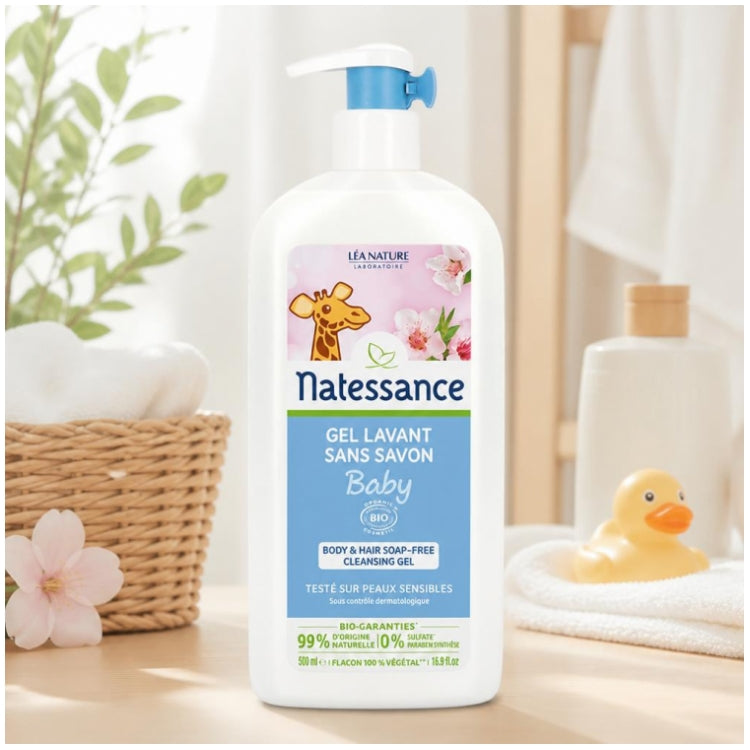 Natessance Gel lavant sans savon pour bébés 500ml
