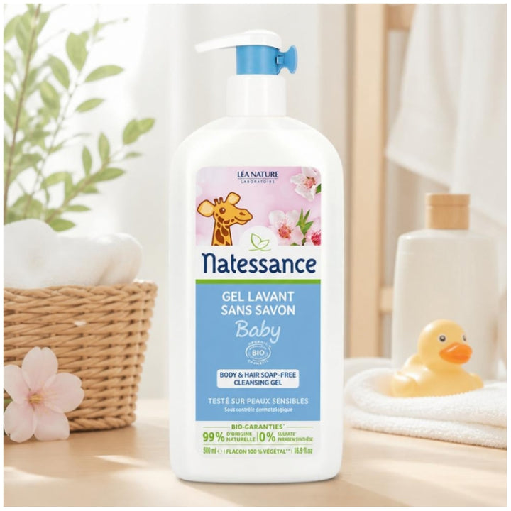 Natessance Gel lavant sans savon pour bébés 500ml
