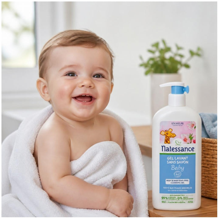 Natessance Gel lavant sans savon pour bébés 500ml