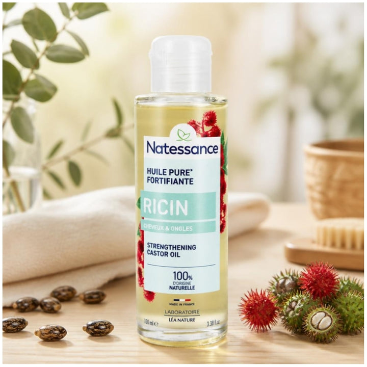 Natessance Olio di Ricino per Capelli e Unghie 100ml