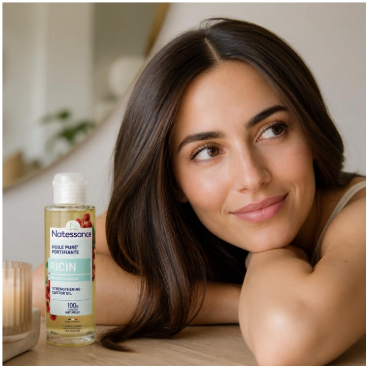 Natessance Olio di Ricino per Capelli e Unghie 100ml