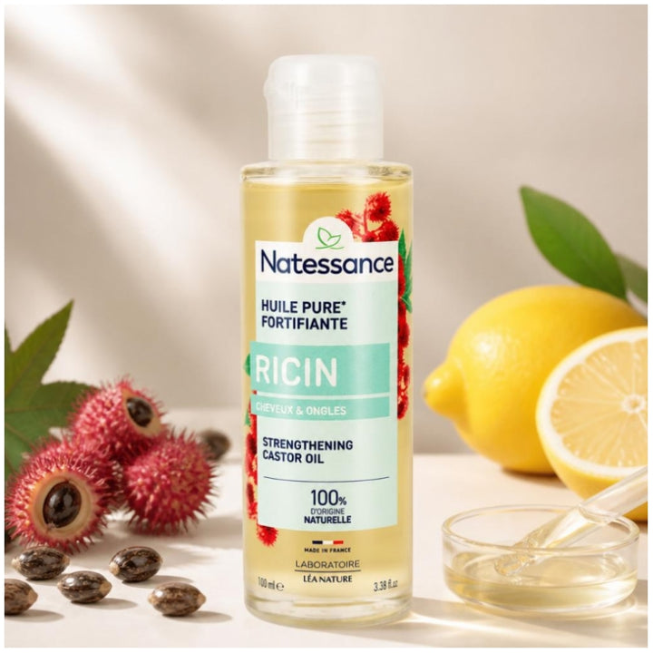 Natessance Olio di Ricino per Capelli e Unghie 100ml