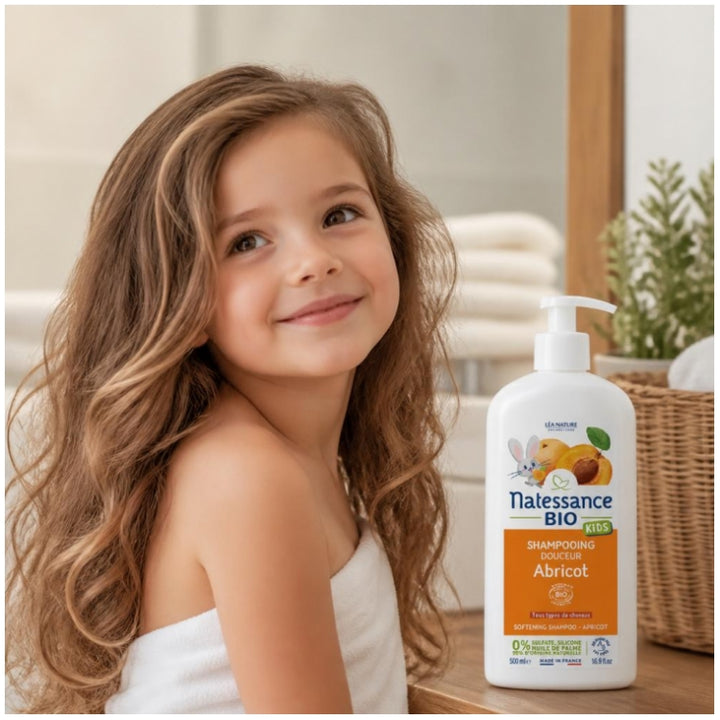 Natessance Kids Shampoo With Apricot Oil 500ml (16.90fl oz)