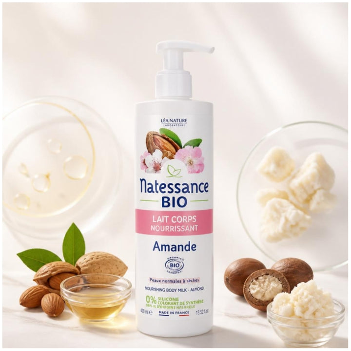 Natessance Organic Almond Lait corps nourrissant 400ml