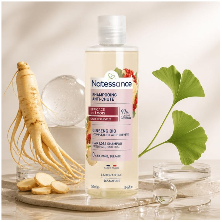 Natessance Capillary Anti-Hair Loss Shampoo All types of falls 250ml (8.45 fl oz)