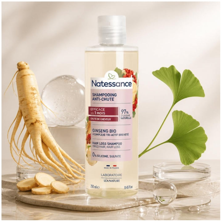 Natessance Capillary Anti-Hair Loss Shampoo All types of falls 250ml (8.45 fl oz)