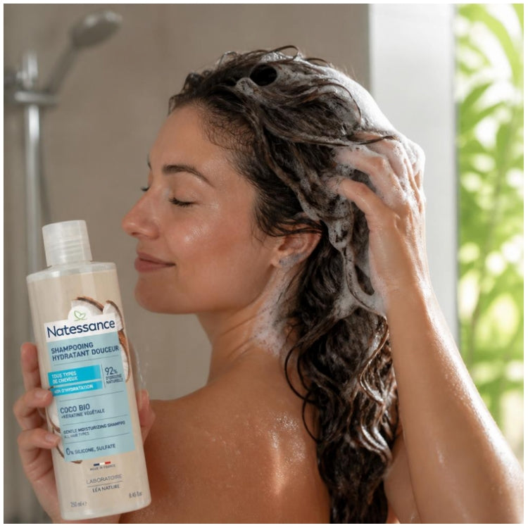 Natessance Coco Cococ Shampoo All Hair Types And Fragile Hair 250ml (8.45fl oz)