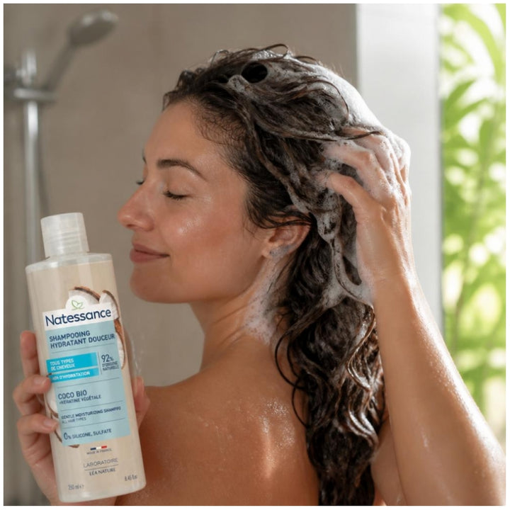 Natessance Coco Cococ Shampoo All Hair Types And Fragile Hair 250ml (8.45fl oz)