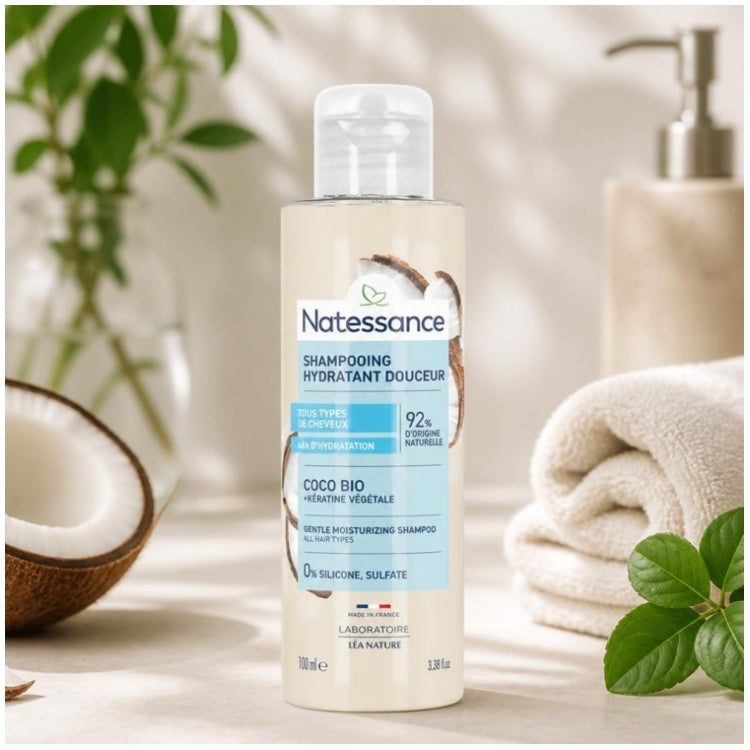 Natessance Coco Vegetable Keratin and Shine Shampoo 100ml (3.38fl oz)