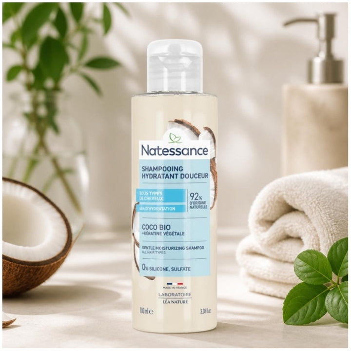 Natessance Coco Vegetable Keratin and Shine Shampoo 100ml (3.38fl oz)
