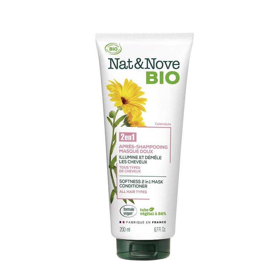 NAT&NOVE BIO Organic Mild 2 - in - 1 Mask Conditioner all skin types 200ml (6.76fl oz) - FrenchBeautyHub