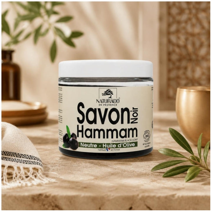 Naturado Hammam Sapone Nero 600ml con Olio d'Oliva