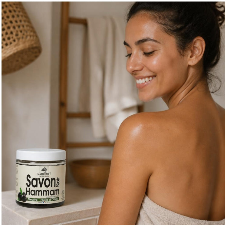 Naturado Hammam Sapone Nero 600ml con Olio d'Oliva