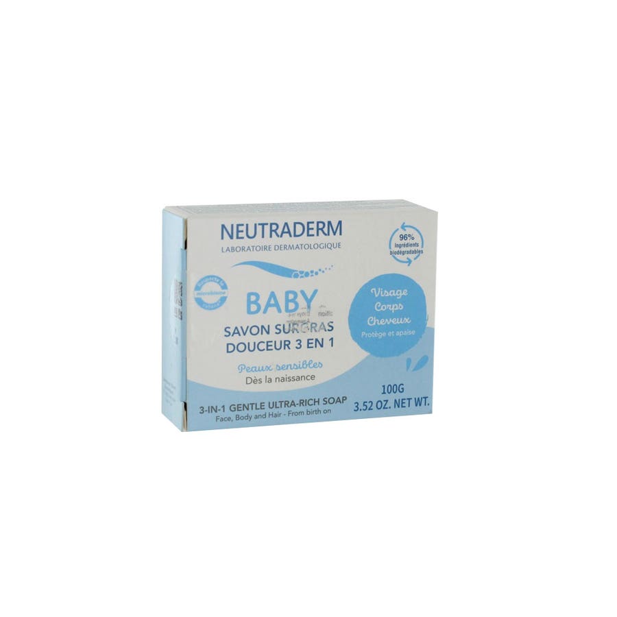 Neutraderm Baby 3 - in - 1 Gentle Ultra - Rich Baby Soap 1g (0.04oz) - FrenchBeautyHub