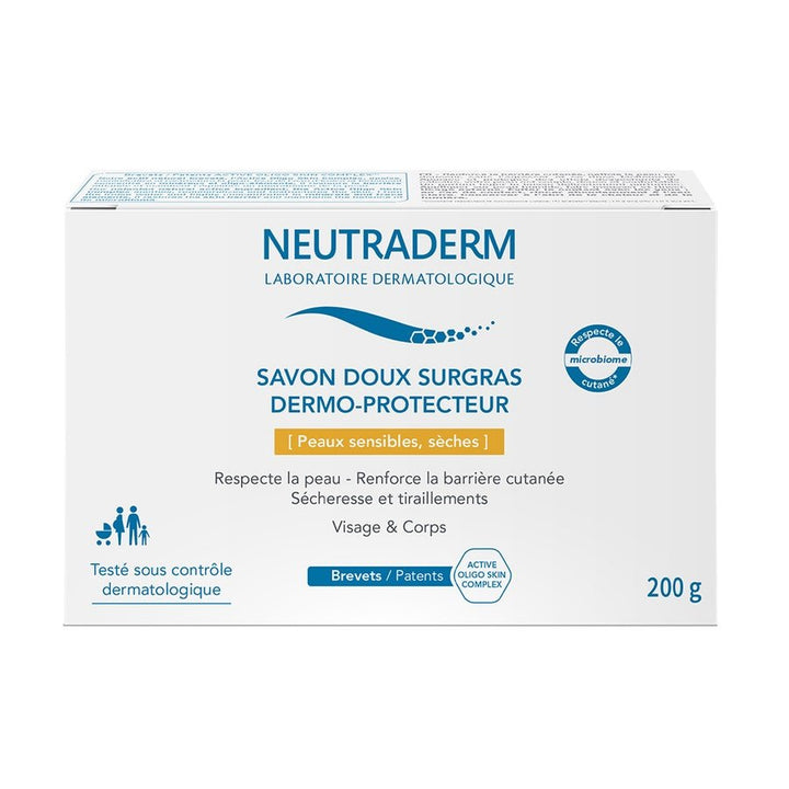 Neutraderm Dermo - protective ultra - rich solid soap Dry skin 200g (7.05oz) - FrenchBeautyHub