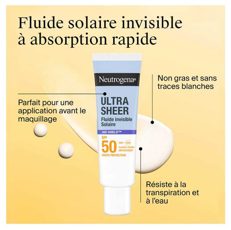 Neutrogena Ultra Sheer Invisible Anti-Ageing Sun Fluid SPF50 50 ml (1.69fl oz)
