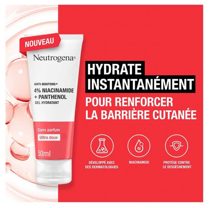 Neutrogena Anti-Bouton + Niacinamide Panthenol Hydrating Gel 50ml (1.69fl oz)