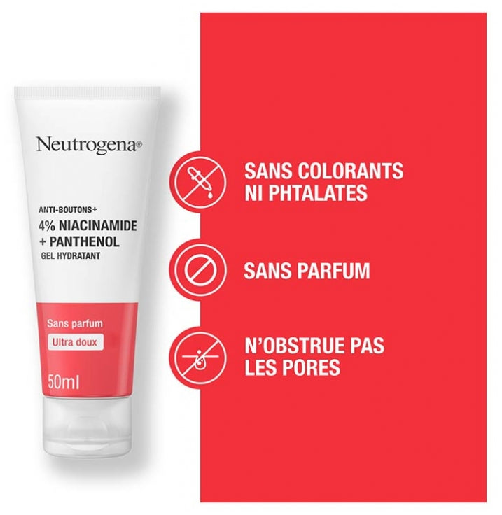 Neutrogena Anti-Bouton + Niacinamide Panthenol Hydrating Gel 50ml (1.69fl oz)