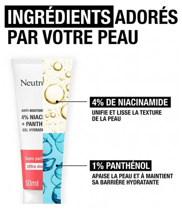 Neutrogena Anti-Bouton + Niacinamide Panthenol Hydrating Gel 50ml (1.69fl oz)