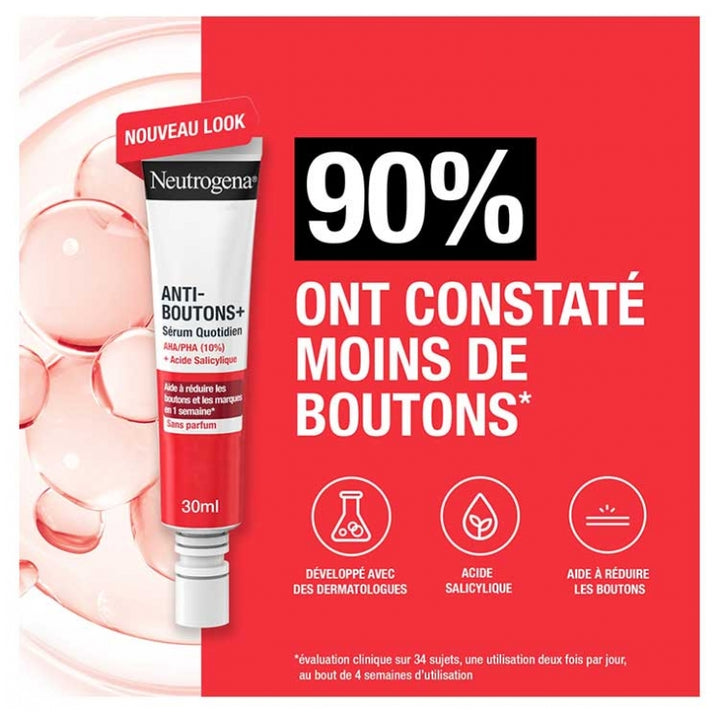 Neutrogena Anti-Bouton + AHA/PHA and Salicylic Acid Daily use serum 30ml (1.01fl oz)
