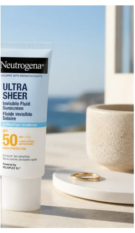 Neutrogena Ultra Sheer Onzichtbare hydraterende zonnefluïde SPF50 50 ml