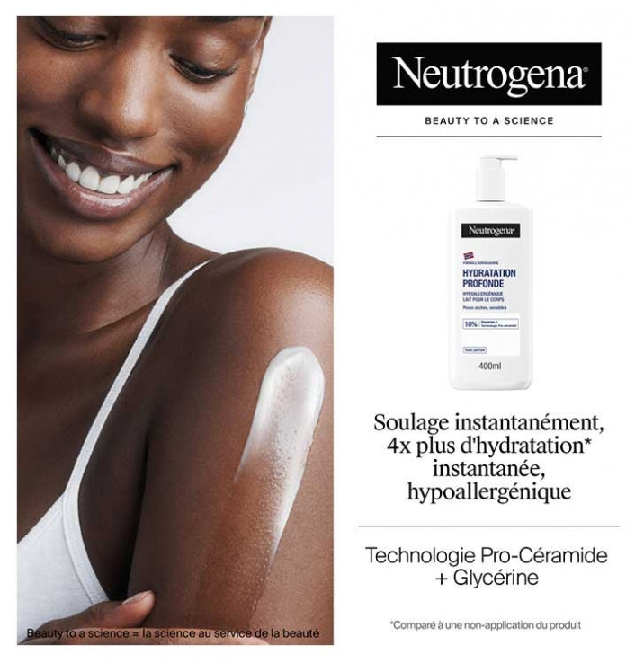 Neutrogena Deep Hydration Hypoallergenic Body Milk for Dry, Sensitive Skin 400ml (13.53fl oz)