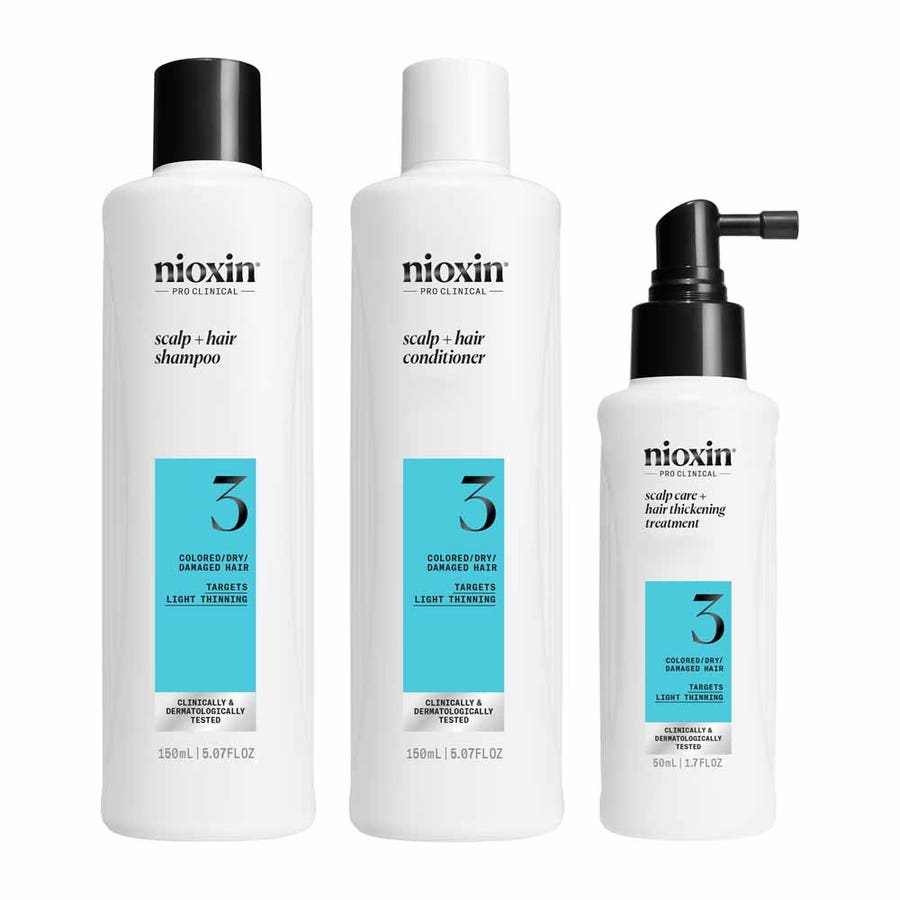 Nioxin System 3 Kit Densifying Treatment for Colored and Slightly Thinning Hair 350ml (11.83fl oz) - FrenchBeautyHub