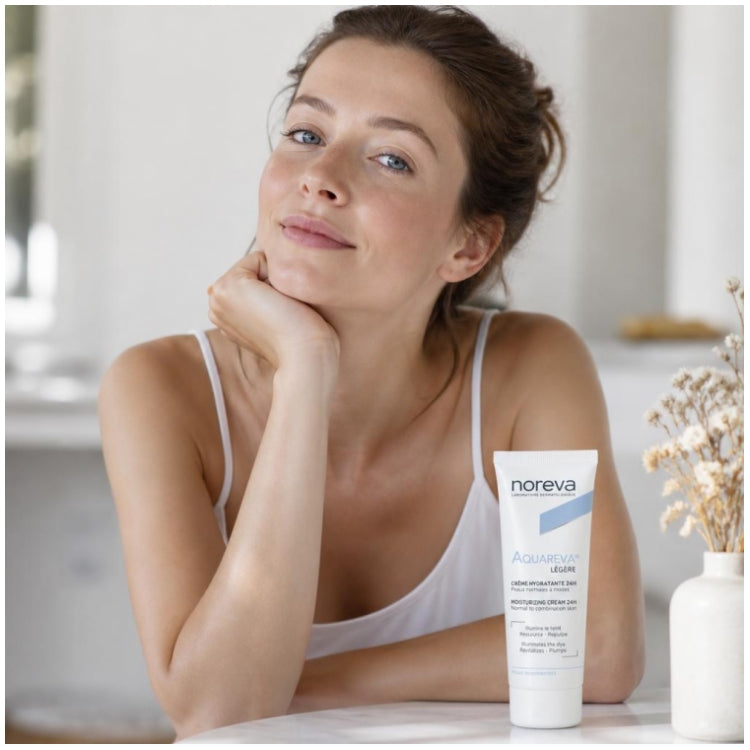 Noreva Aquareva Crema Idratante Leggera 24h 40ml
