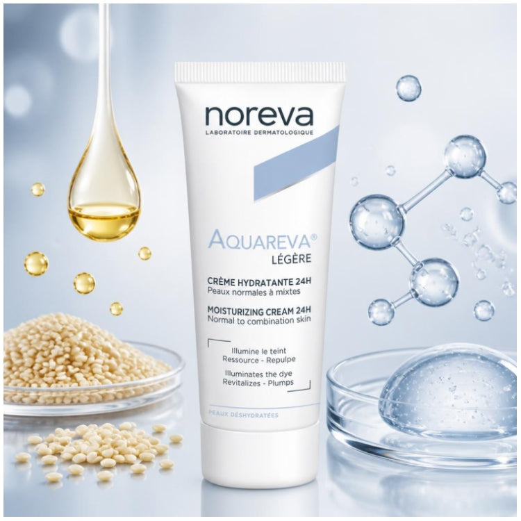 Noreva Aquareva Crema Idratante Leggera 24h 40ml