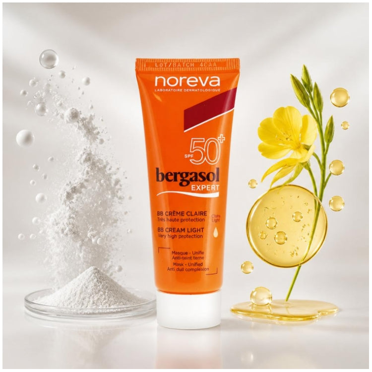 Noreva Bergasol Expert كريم BB Light SPF50+ 40ml