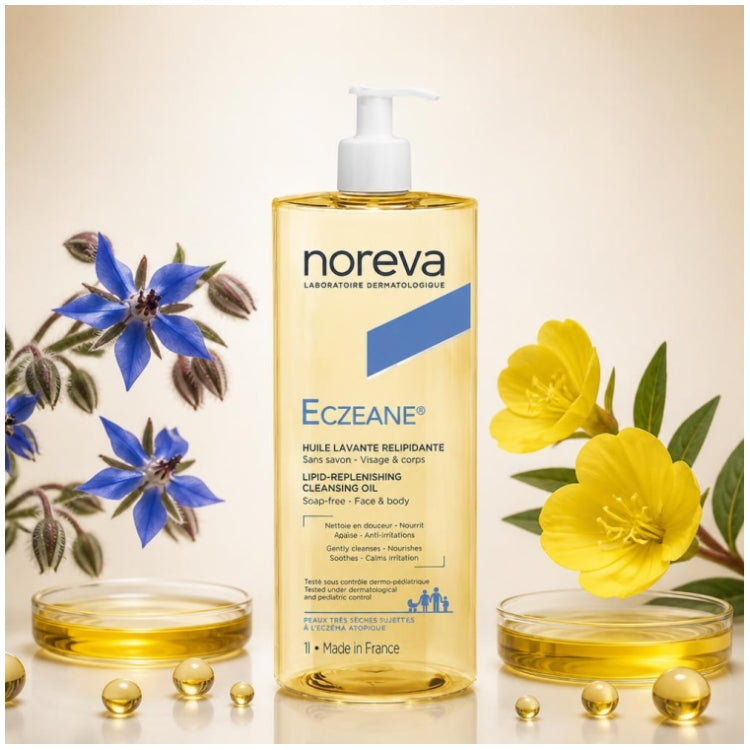 Noreva Lipid-replenishing cleansing oil 1L (33,81fl oz)