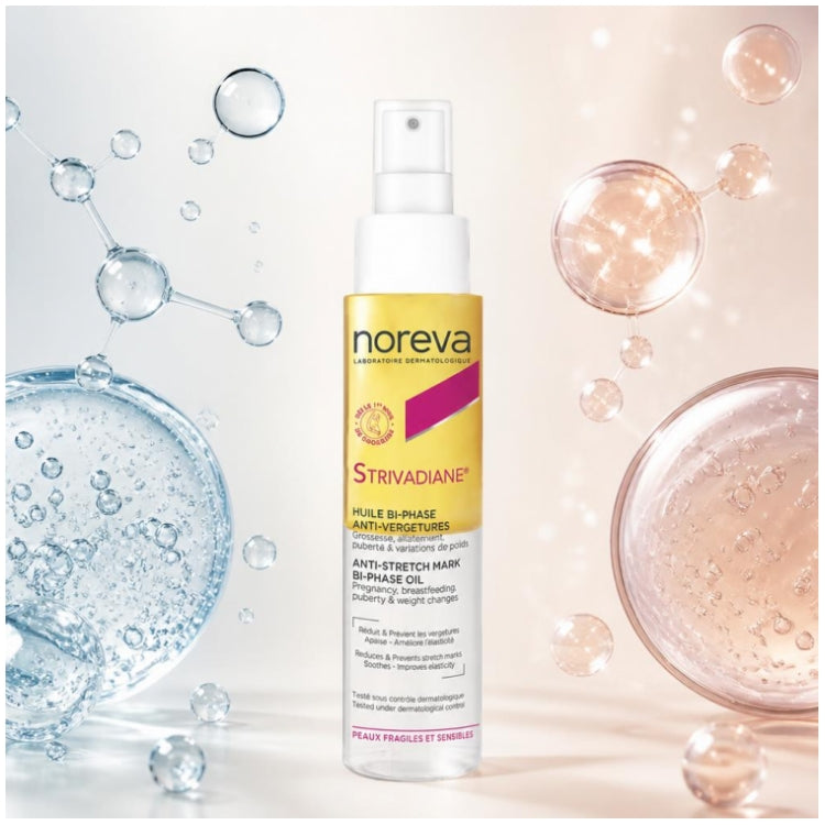 Noreva Strivadiane Óleo Bifásico Antiestrias Pele Sensível 100ml