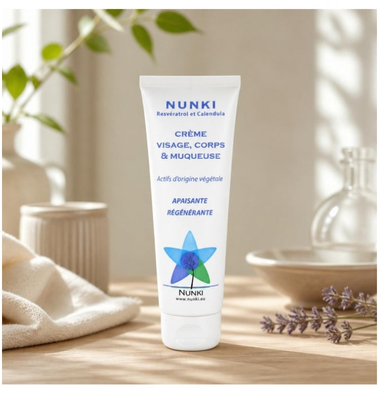 Nunki Face, Body and Mucosa Cream Soothing and regenerating 75ml (2.54fl oz)