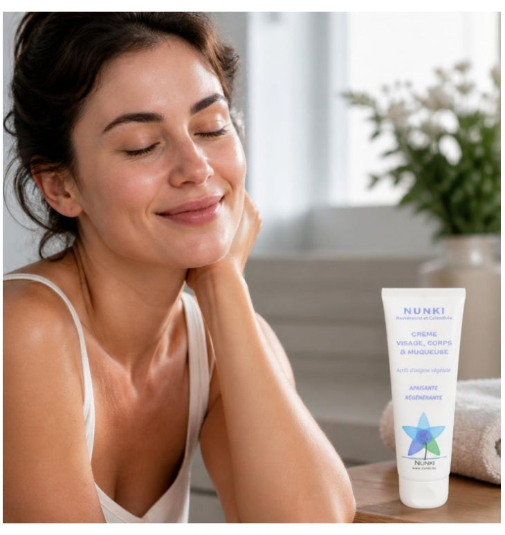 Nunki Face, Body and Mucosa Cream Soothing and regenerating 75ml (2.53fl oz)