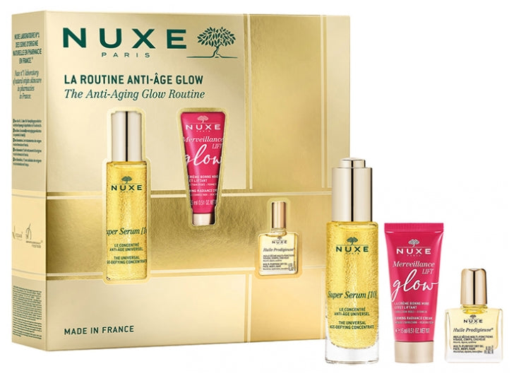 Nuxe Merveillance Expert علبة هدايا مضادة للشيخوخة مع Super Serum [10] Glow 50ml+5ml
