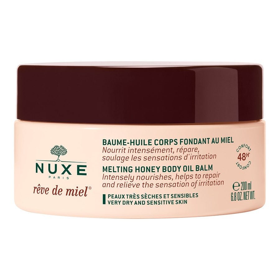 Nuxe Reve De Miel Melting Body Balm - in - Oil 200ml (6.76 fl oz) for Very Dry & Sensitive Skin - FrenchBeautyHub