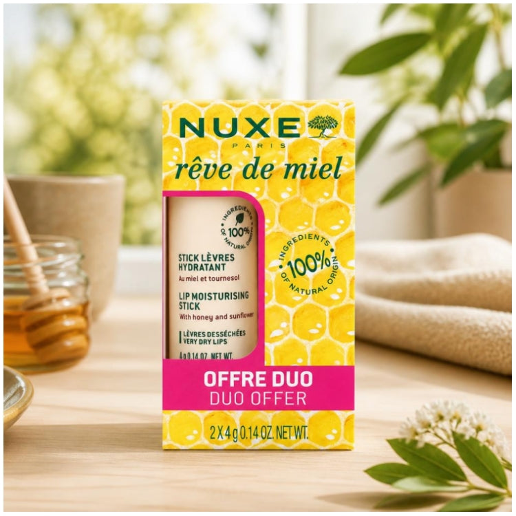 Nuxe Reve De Miel Moisturizing Lipstick 4g x2 (0.14 oz x2)