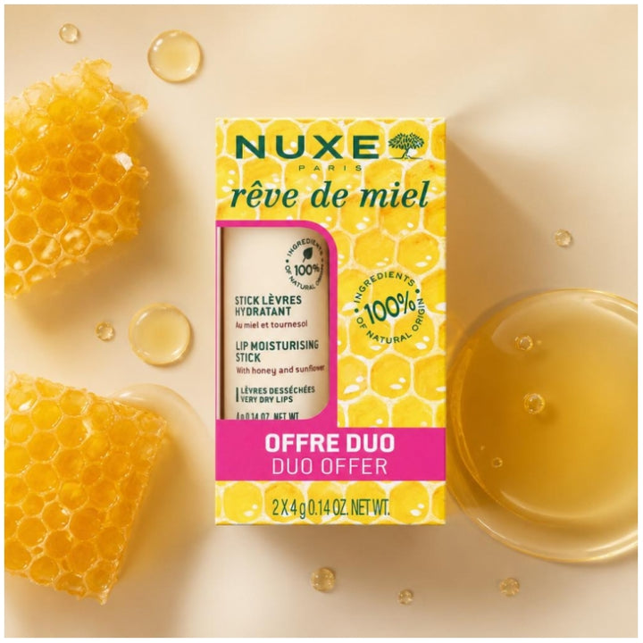 Nuxe Reve De Miel Moisturizing Lipstick 4g x2 (0.14 oz x2)
