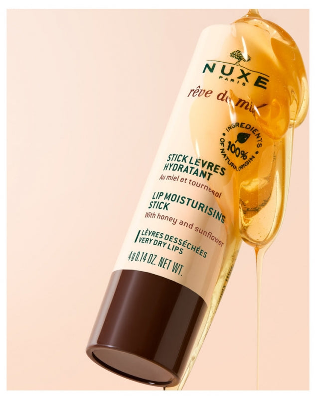 NUXE Rêve de Miel Dúo de bálsamos labiales hidratantes en stick con miel y girasol