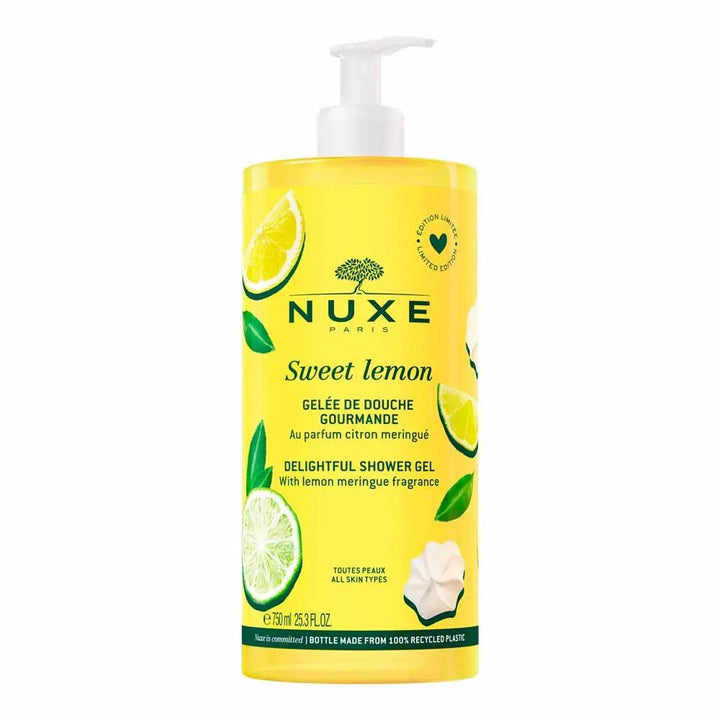 Nuxe Sweet Lemon Delightful Shower Gel 750ml (25.36fl oz) - FrenchBeautyHub