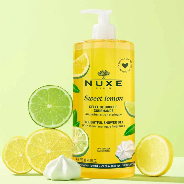 Nuxe Sweet Lemon Delightful Shower Gel 750ml (25.36fl oz) - FrenchBeautyHub
